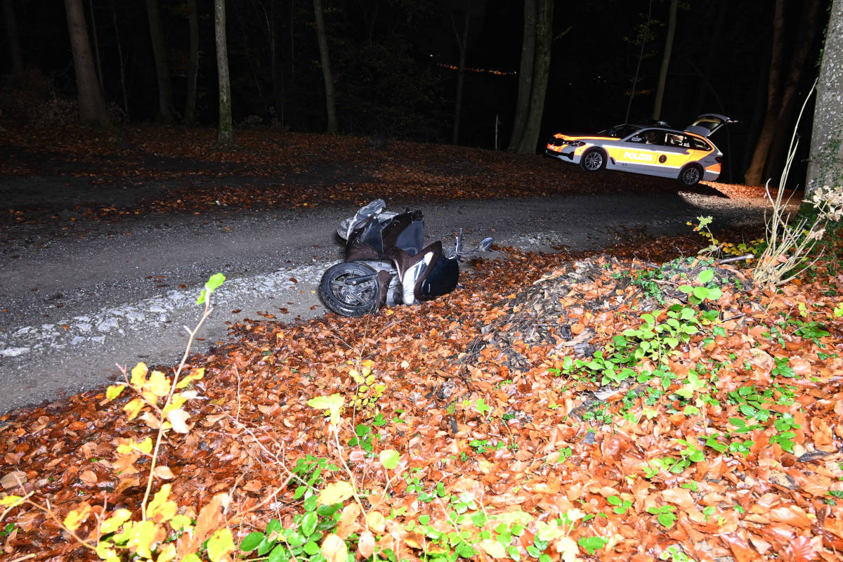 Buchs SG – Fahrunfähig Unfall mit Motorrad gebaut