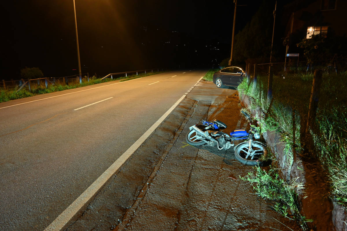 Flums Hochwiese SG – Kollision zwischen Auto und Mofa