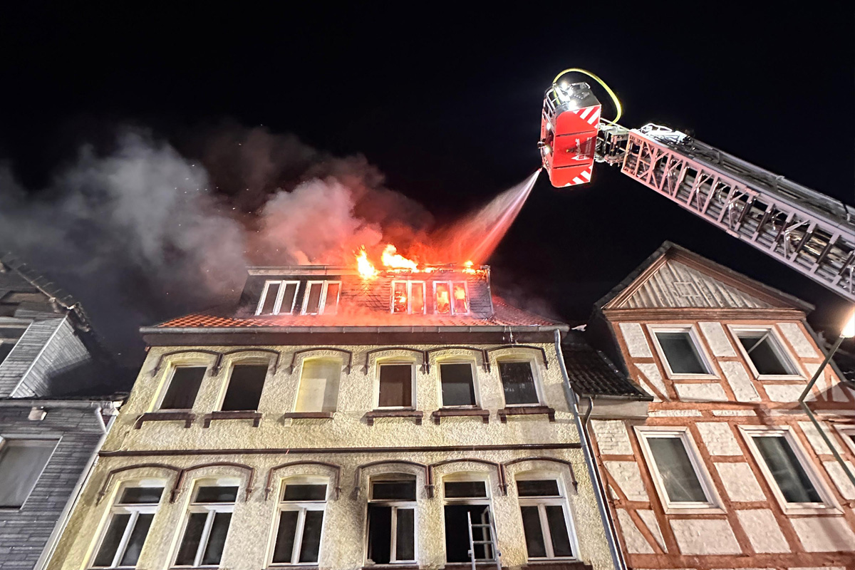 Helmstedt – Fünf Personen bei Großbrand gerettet
