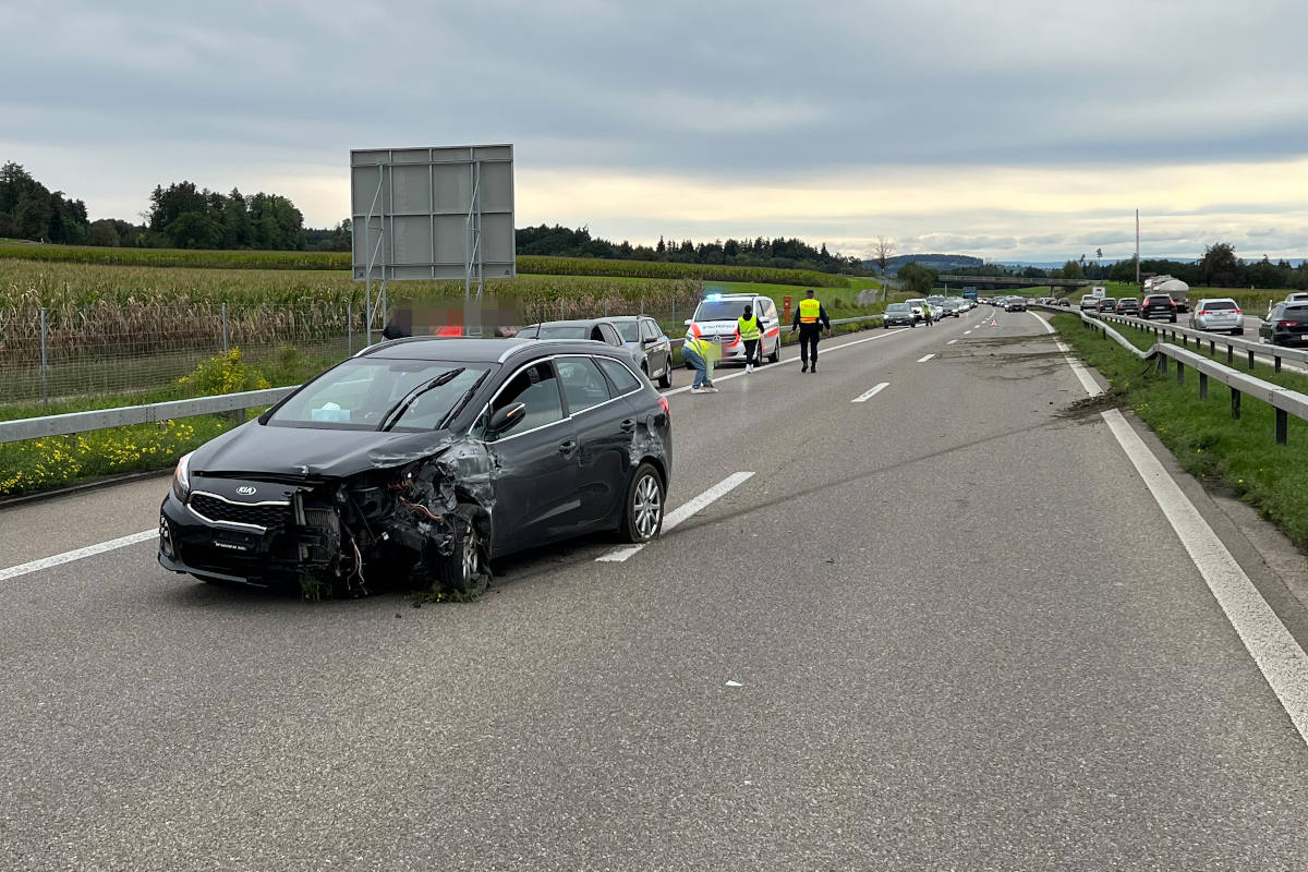 Münchwilen TG – Wegen Sekundenschlaf verunfallt