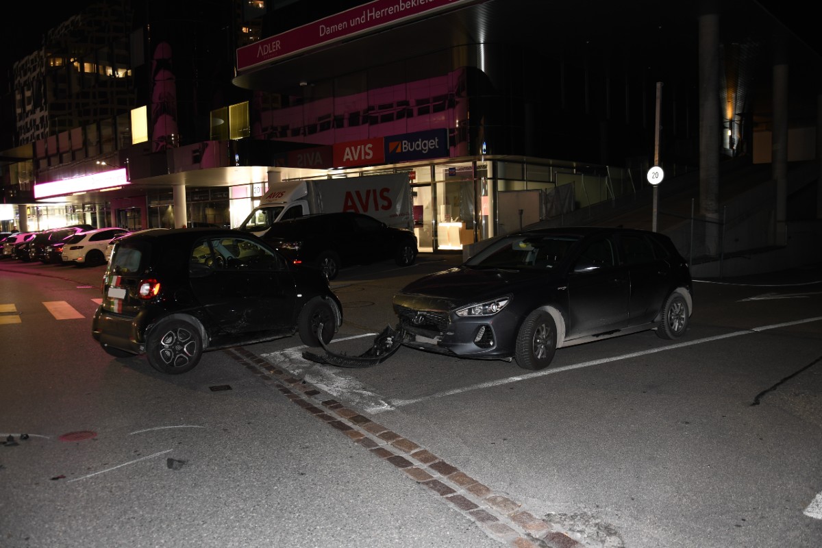 Chur GR - Grosser Sachschaden bei Verkehrsunfall