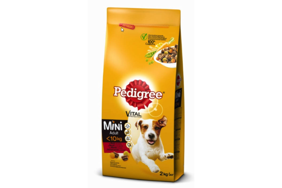 Mars Schweiz ruft PEDIGREE Adult Mini mit Rind 2kg Trockenfutter zurück