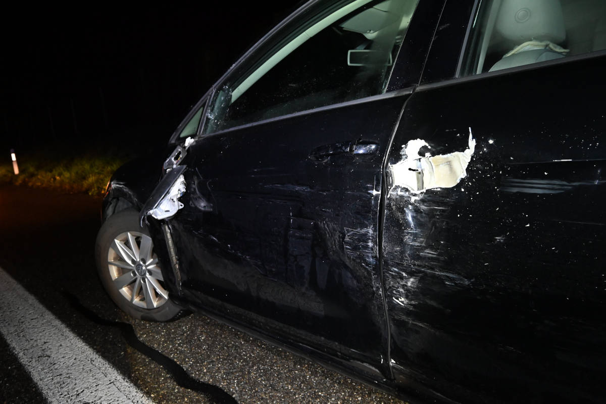 A13 Montlingen SG – Streifkollision mit Geisterfahrer