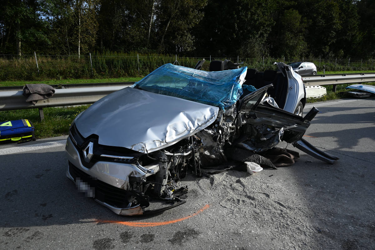 A13 Oberriet SG – Geisterfahrer baut Unfall auf der Autobahn