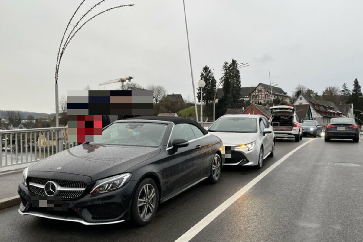 Stein am Rhein SH - Auffahrunfall an einer Ampel