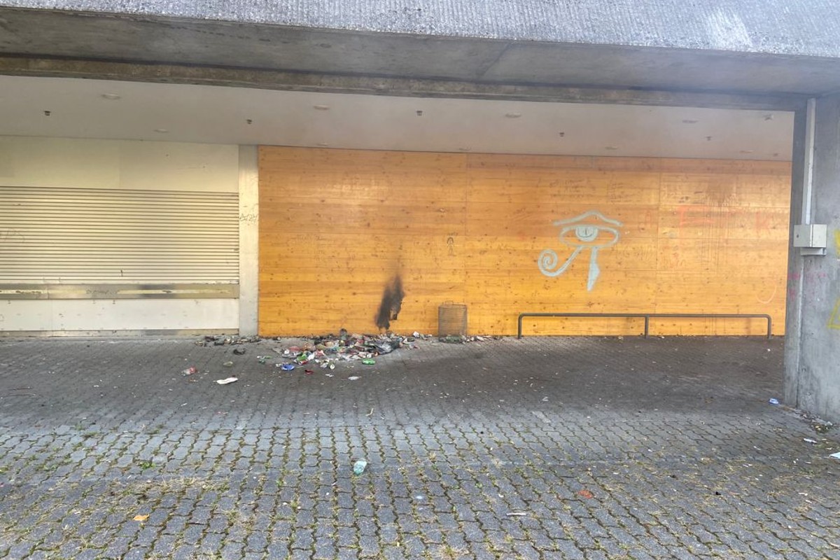 Stein am Rhein SH - Abfallsack mutwillig angezündet  