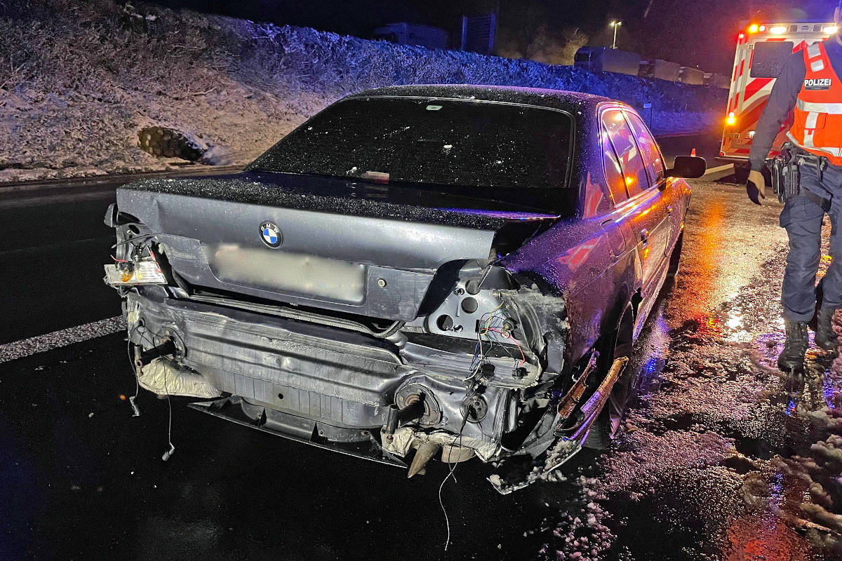 A2 Eich LU – Unfall auf der Autobahn