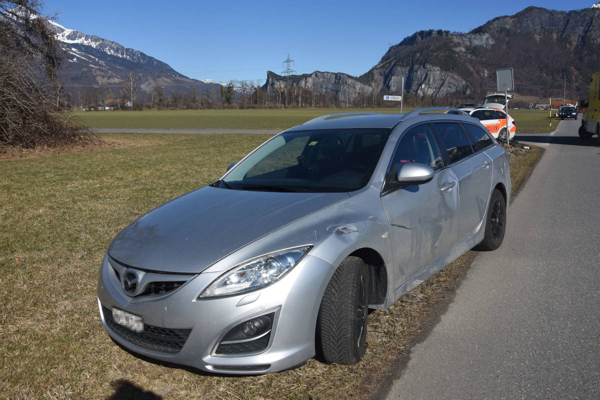 Bad Ragaz SG – Velofahrer bei Kollision unbestimmt verletzt