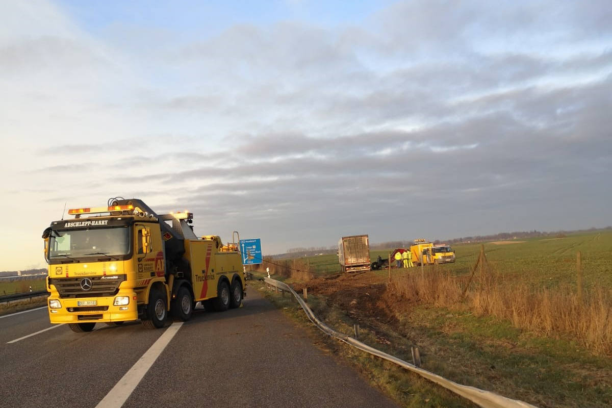 A19 Rostock – LKW-Unfall auf der Autobahn