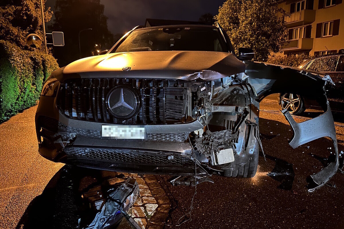 St.Gallen - Vor der Polizei geflüchtet und verunfallt 