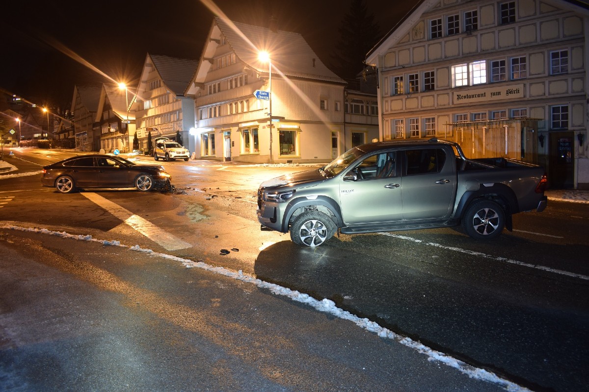 Heiden AR - Vortritt missachtet und Unfall verursacht