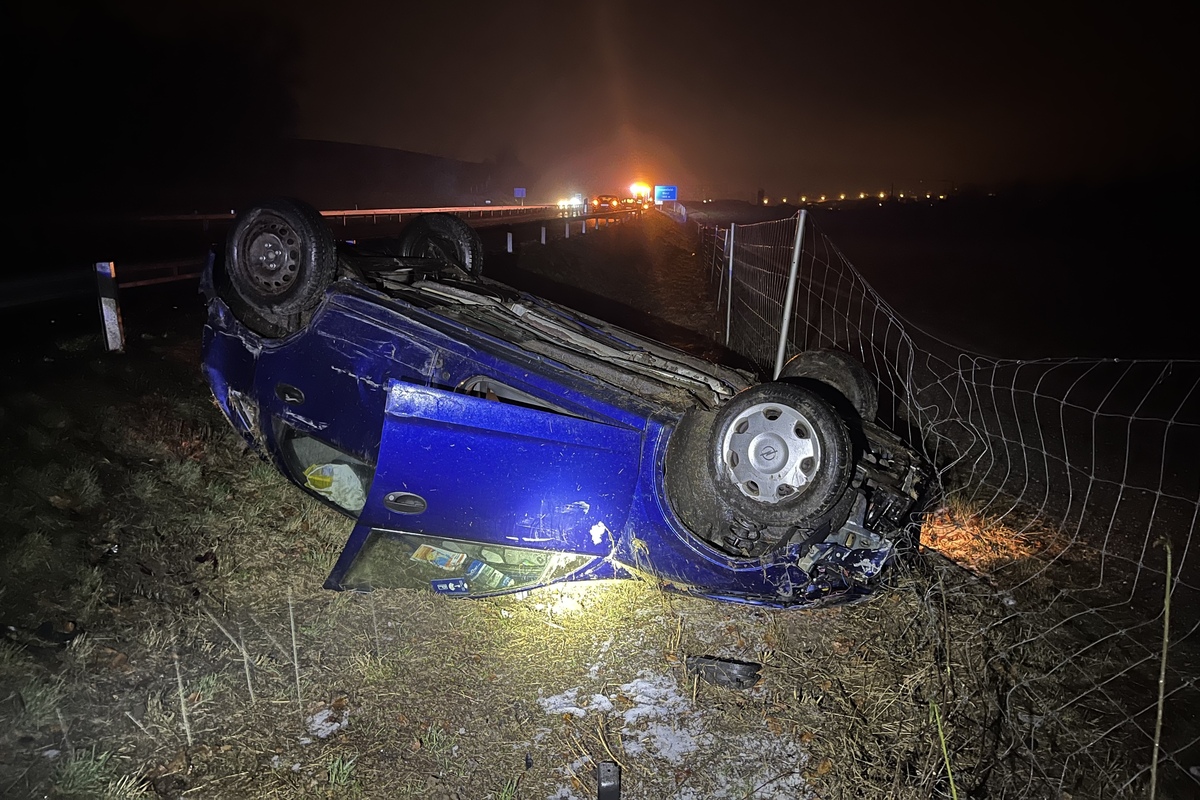 Islikon TG - Auto überschlägt sich bei Unfall