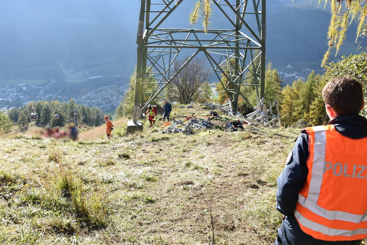 Scuol GR – 25-jähriger Arbeiter stürzt von Hochspannungsmast