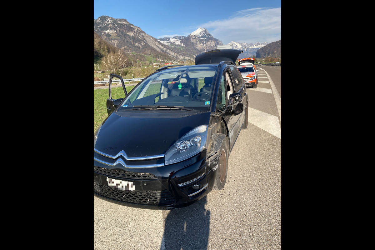 A3 Niederurnen GL – Verkehrsunfall auf der Autobahn 