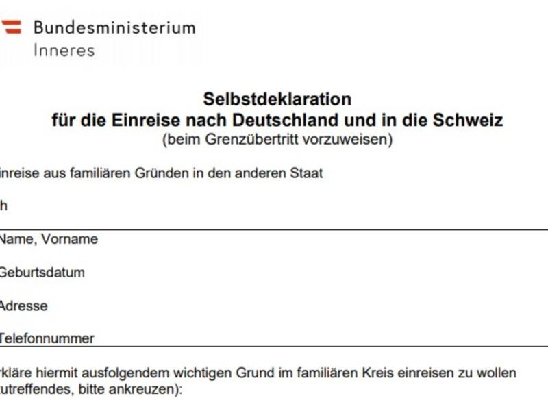 Coronavirus Lockerungen Im Grenzverkehr Zwischen Osterreich Deutschland Und Der Schweiz