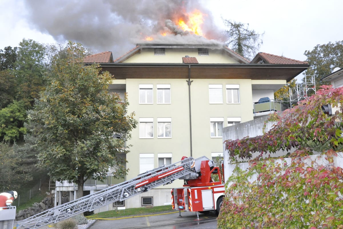 Dachstockbrand in Hägendorf