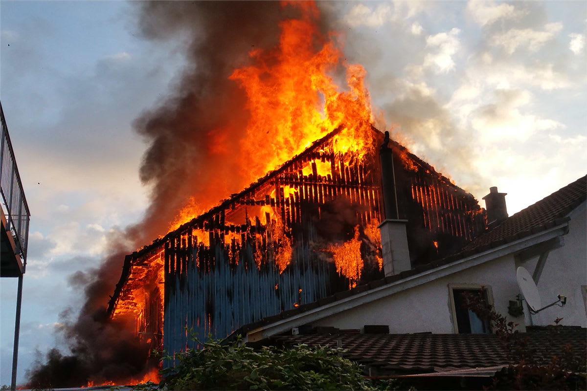Bärschwil SO - Brand in einem Einfamilienhaus