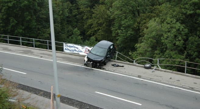 In Wolfhalden verunfallt