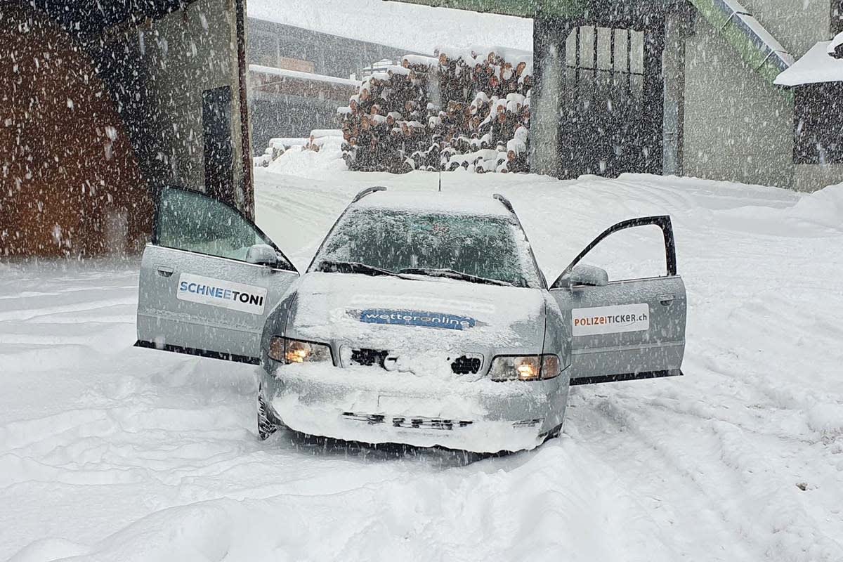 Vorsicht auf der Strasse - Am Sonntag Schneefall bis in tiefere Lagen!