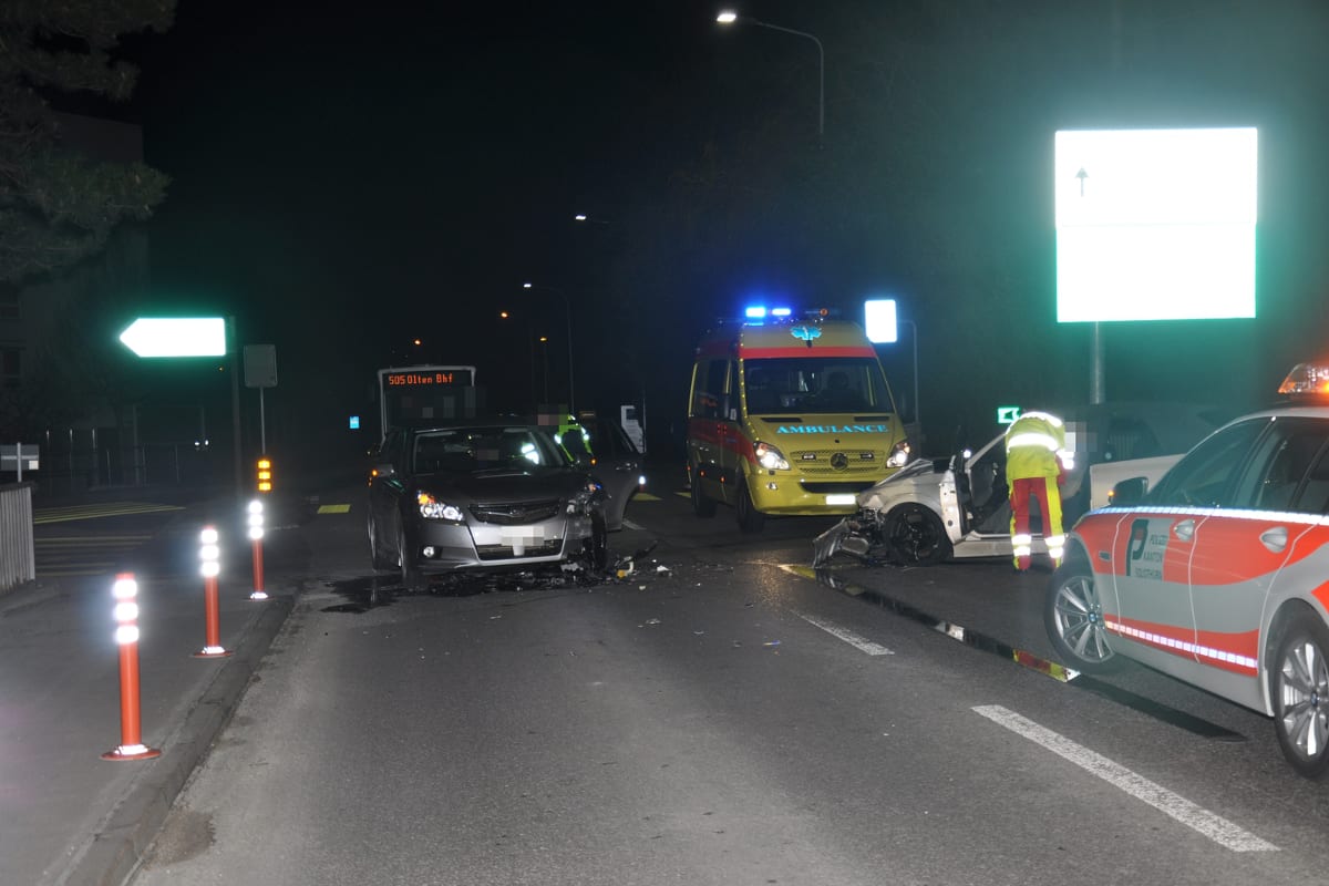 Crash beim Abbiegen in Oensingen