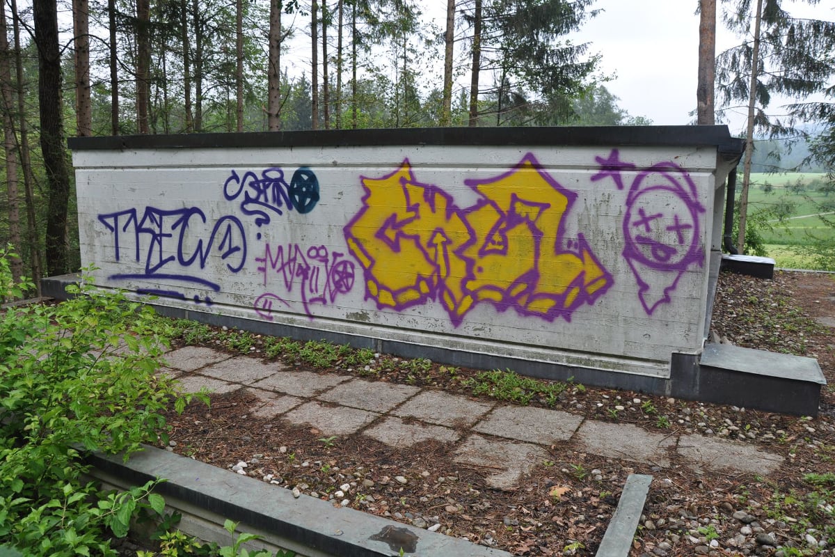 Sprayer in Breitenbach am Werk