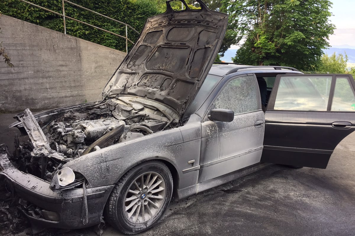 Fahrzeugbrand in Walzenhausen