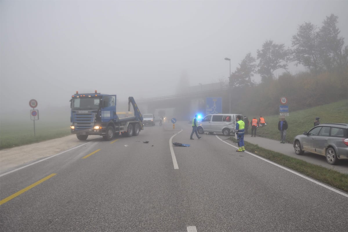Egerkingen SO: PW von Lastwagen erfasst