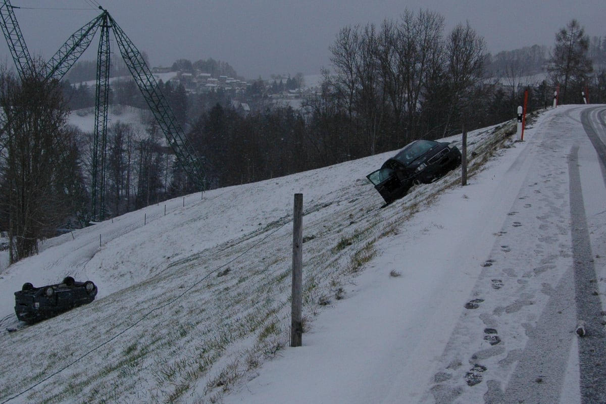 Vier Verkehrsunfälle im Appenzellerland