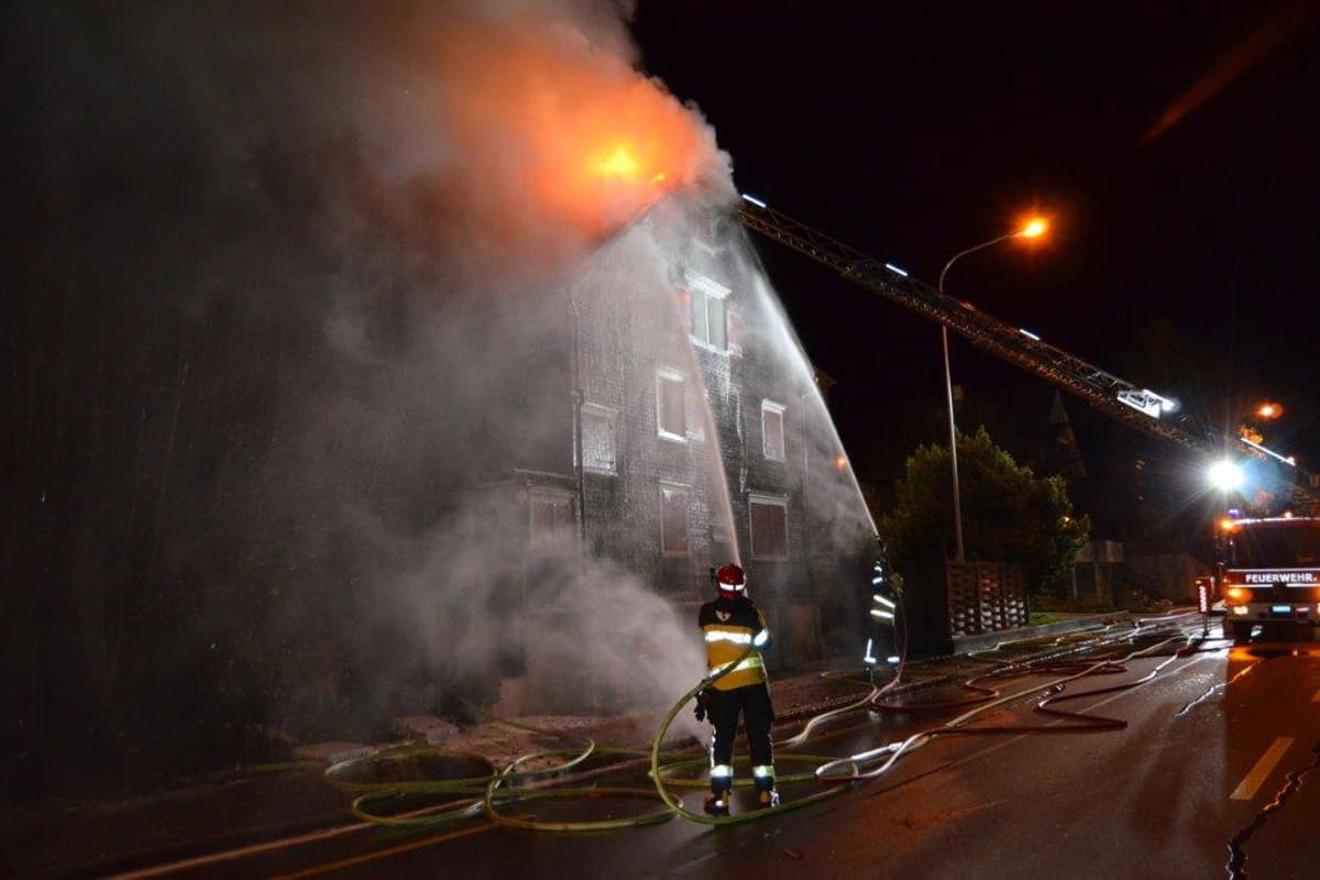 Herisau AR - Mehrfamilienhaus in Brand geraten