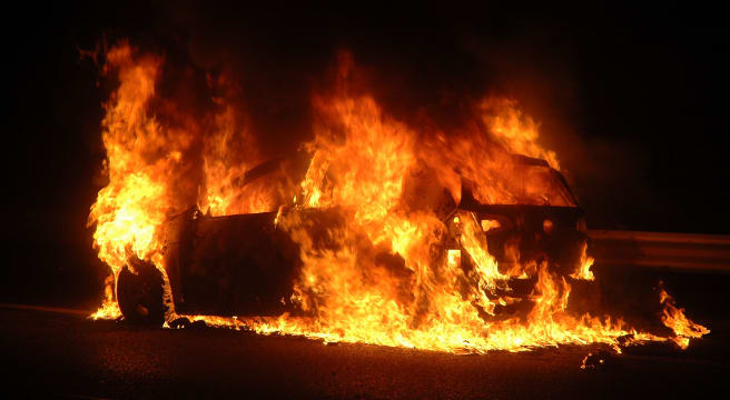 Flammeninferno auf der A2 bei Hägendorf