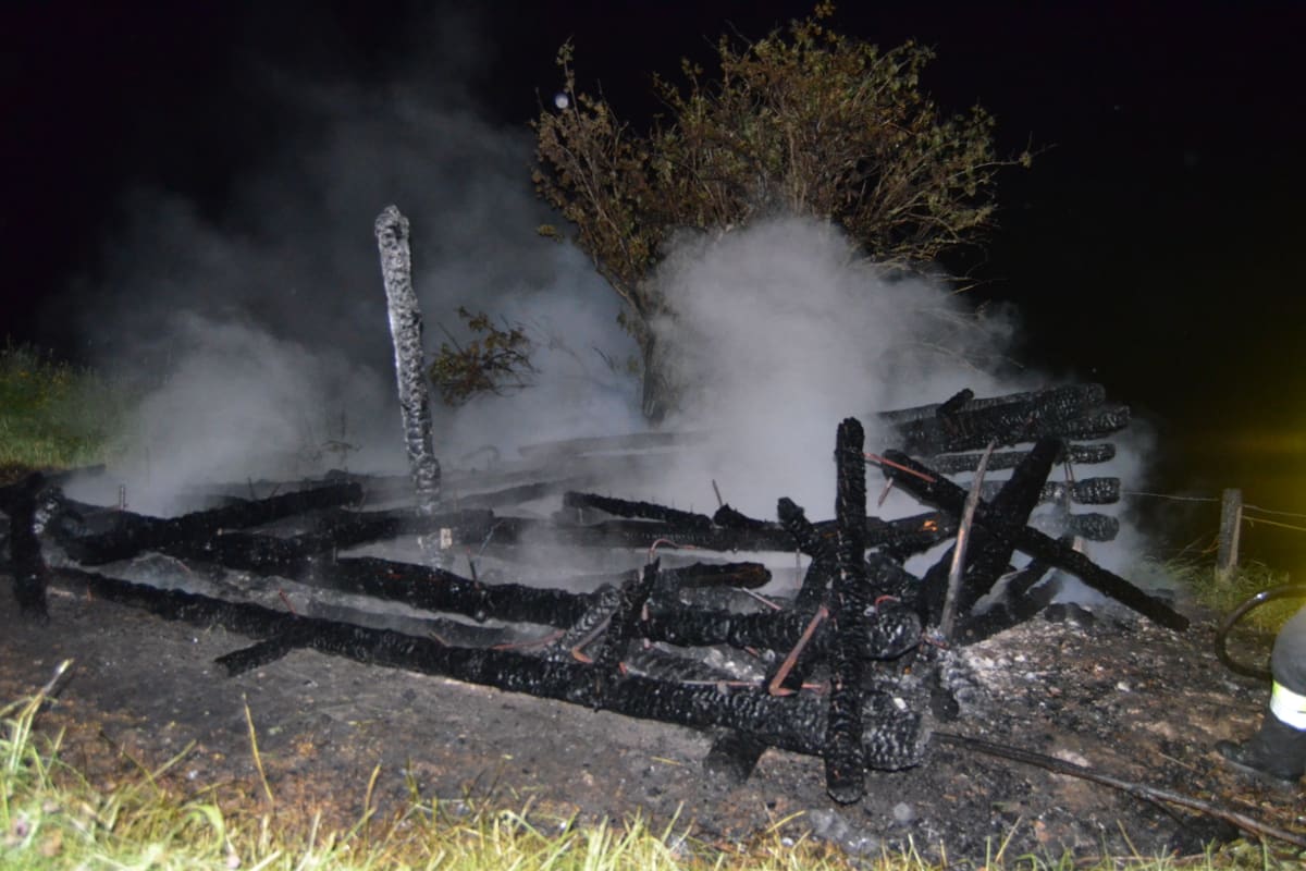 Brand eines Gadens in Gais