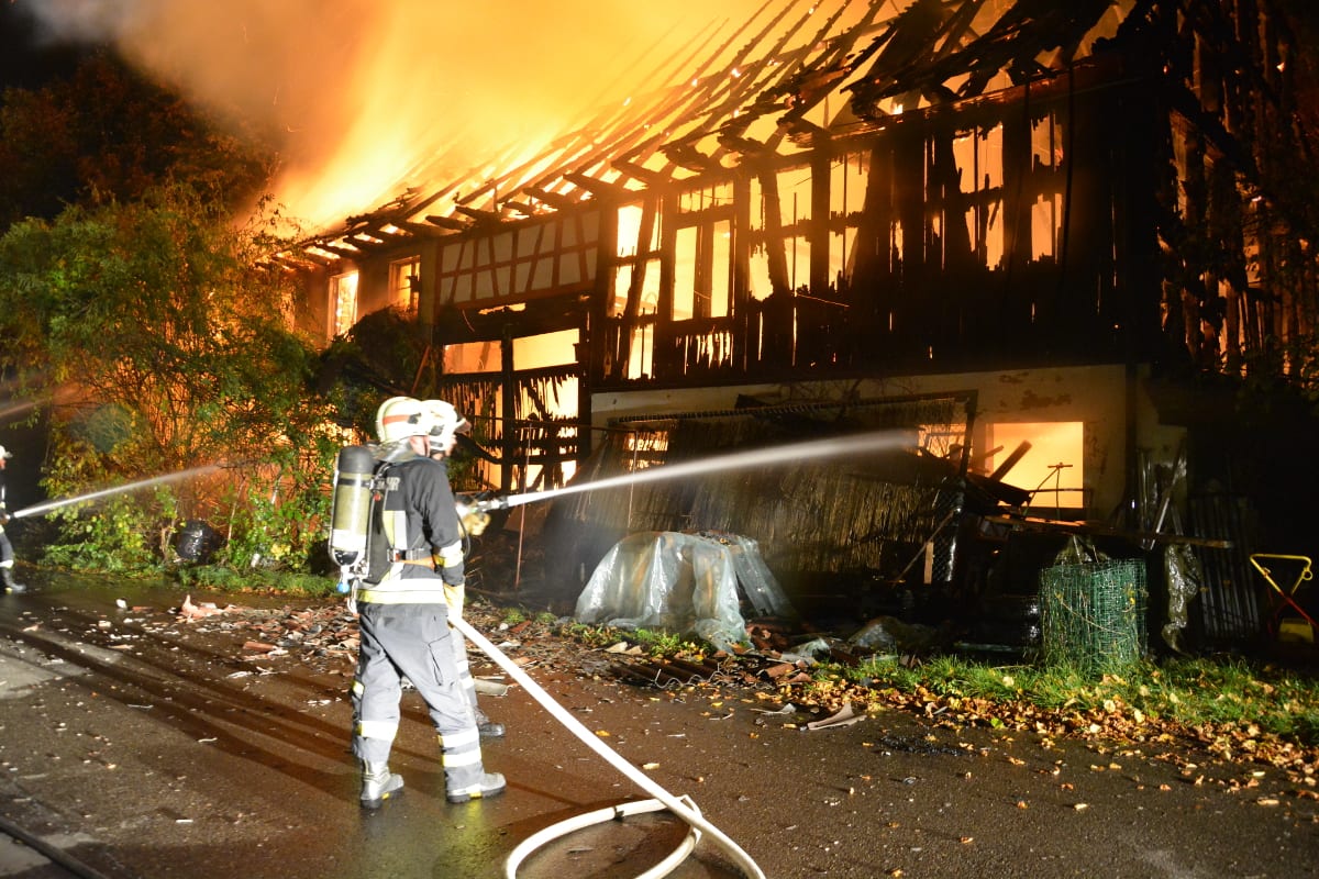 Feuer in Buch bei Frauenfeld - Hausbewohner (88) vermisst
