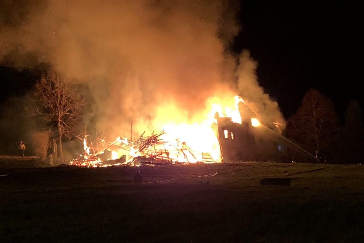 Herisau AR - Appenzeller Bauernhaus abgebrannt