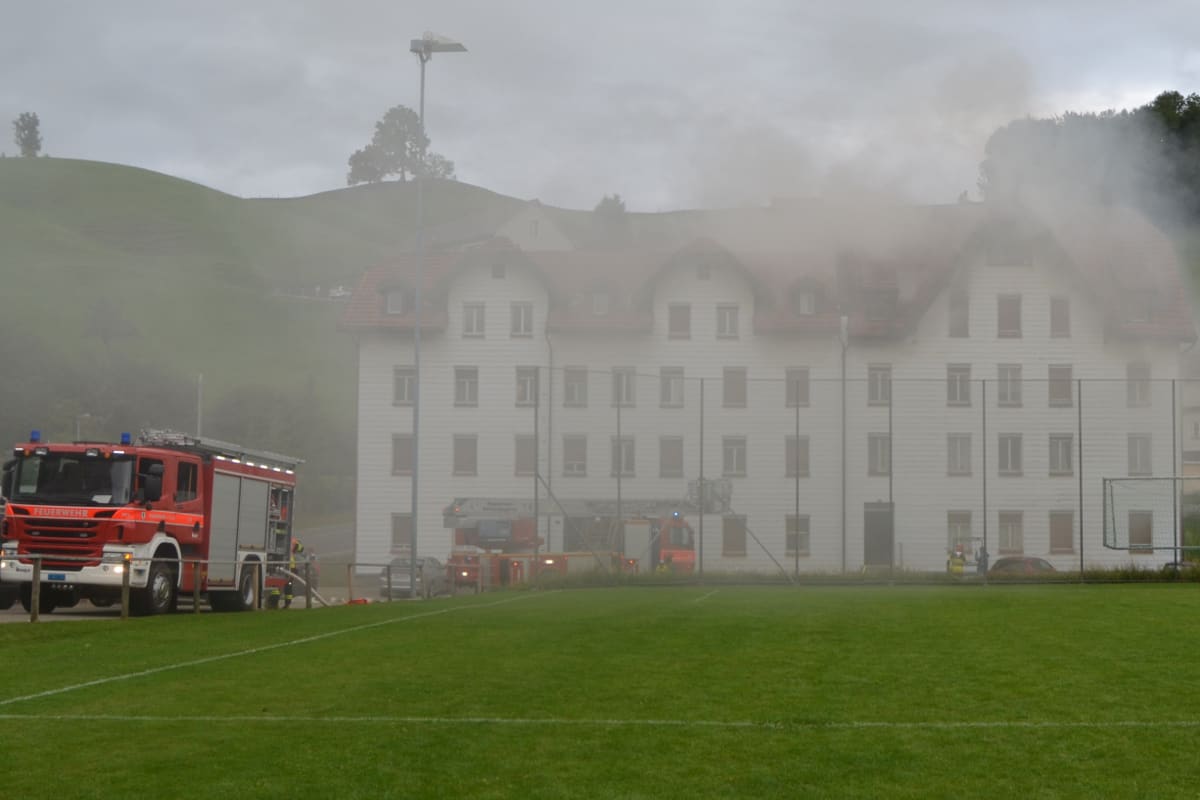 Brand in Herisauer Mehrfamilienhaus - 150'000 Franken Sachschaden