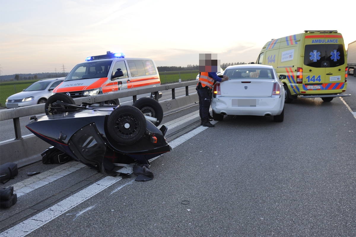 A1/Kestenholz SO - Motorradlenker bei Verkehrsunfall verletzt