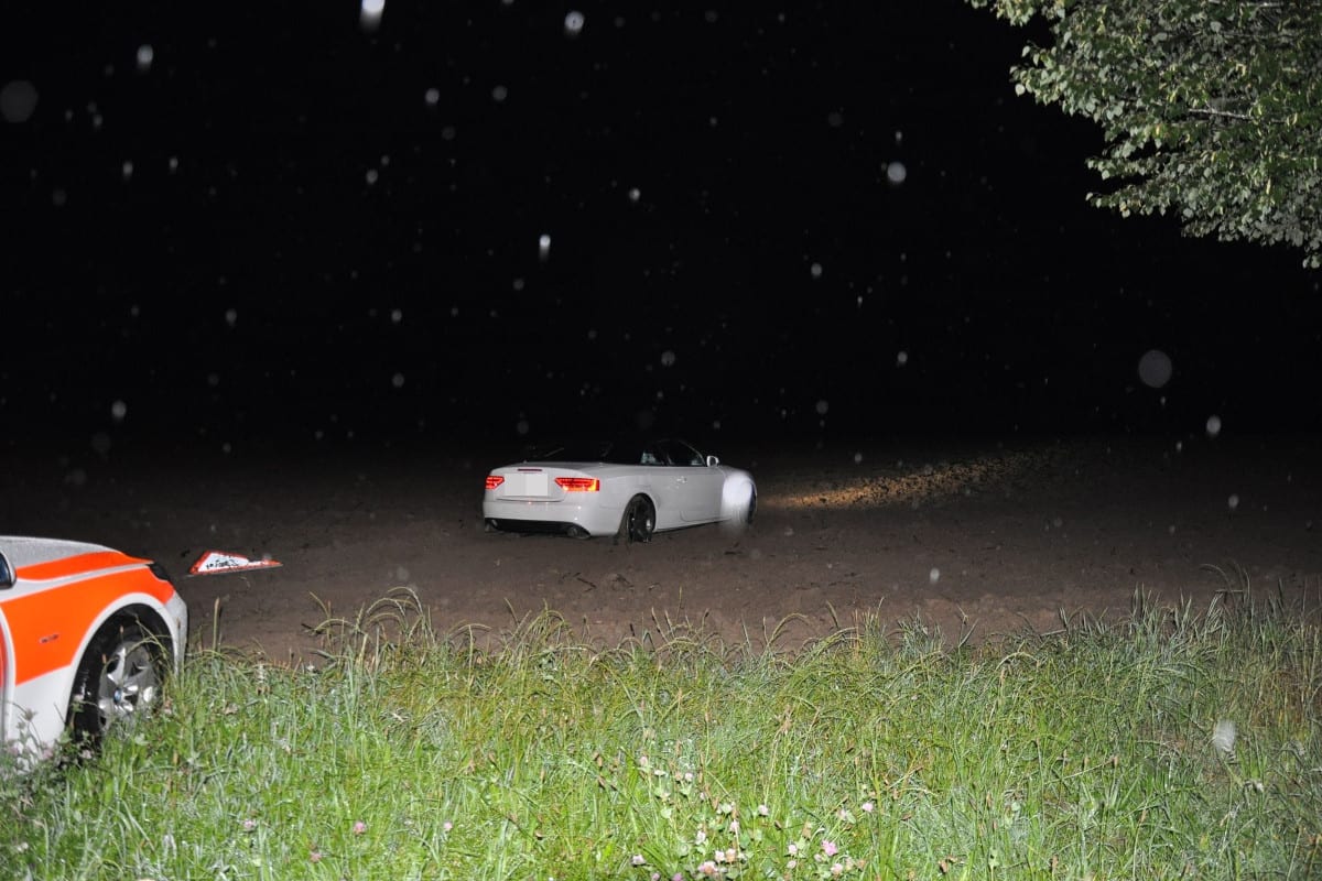 Biberist/Lohn-Ammannsegg SO: Nach Verfolgungsjagd im Ackerland gelandet