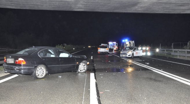 Kollision mit vier Autos auf der A1 bei Oensingen