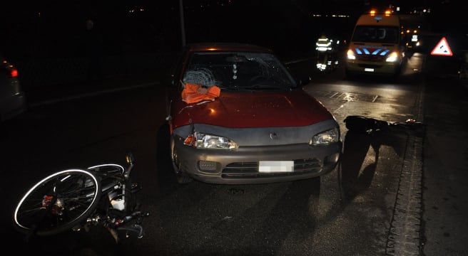 Kollision zwischen Auto und Flyer in Trimbach
