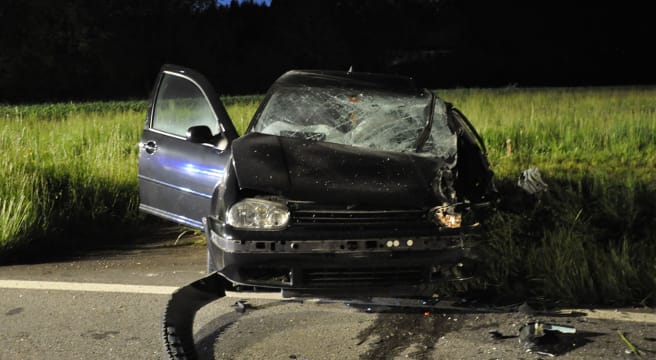 Riskantes Überholmanöver in Walterswil endet mit Frontalcrash