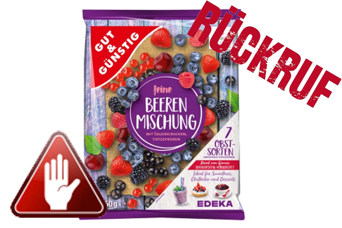 Gesundheitsgefährdung - Metallische Fremdkörper in Beerenmischung! Dringender Rückruf von EDEKA