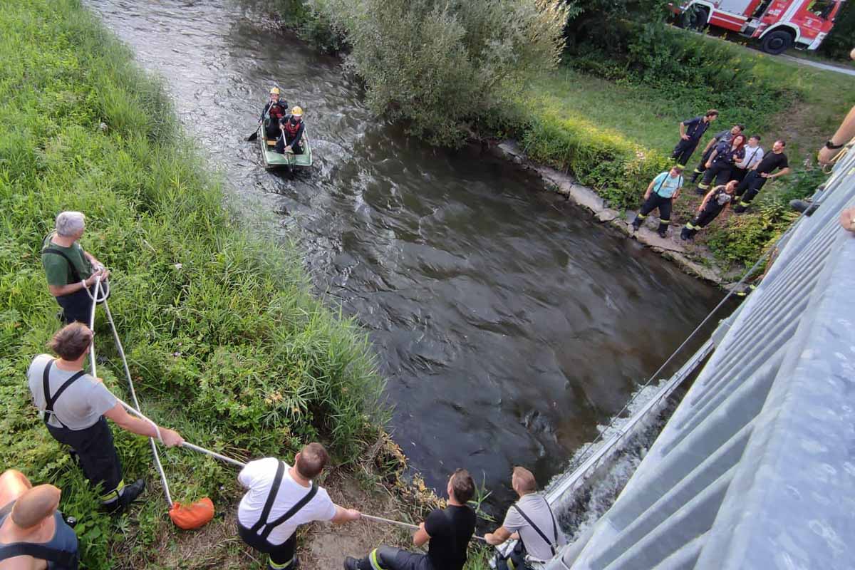 Klagenfurt - Suchaktion in der Glan nach einem Kind