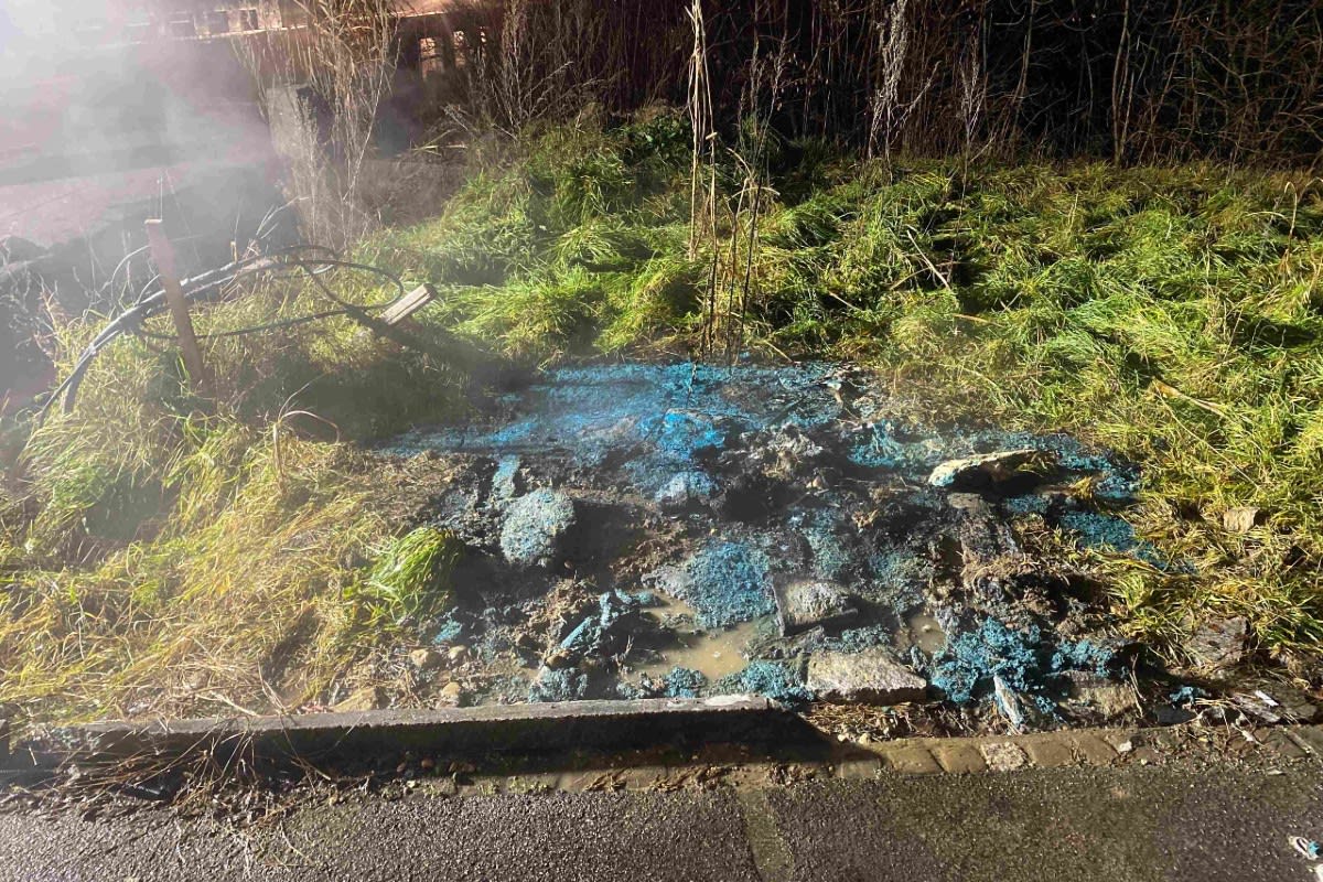 Kappel SO - Mobile Toilette komplett geschmolzen - Die Polizei sucht Zeugen