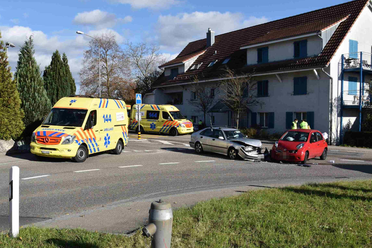 Unfall in Fulenbach SO – Zwei Verletzte nach frontal-seitlicher Kollision