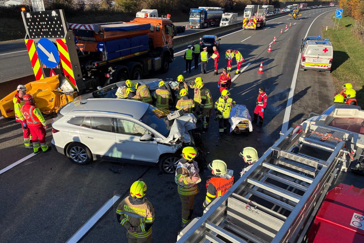 Grambach – Schwerverletzte nach Unfall auf der Südautobahn