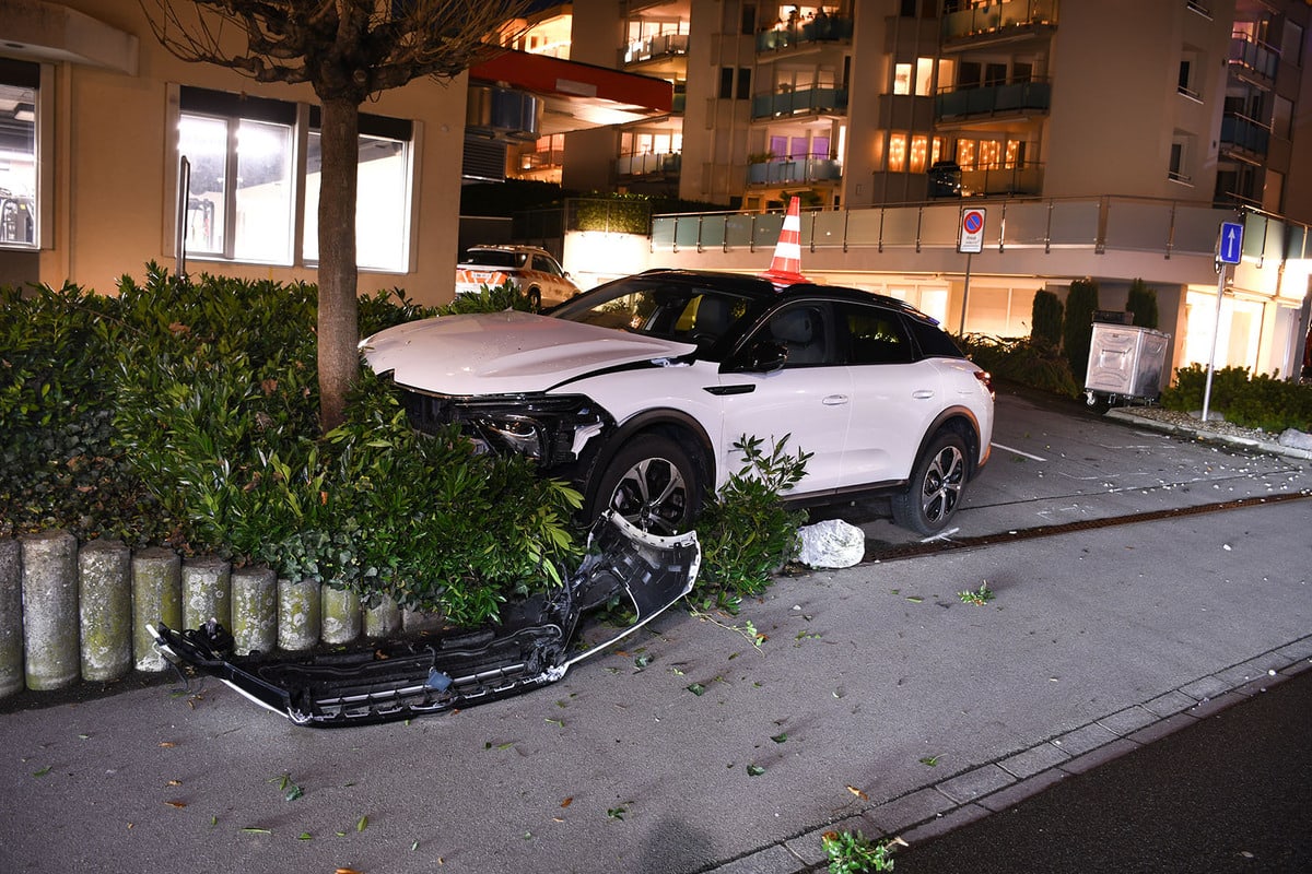 Hergiswil NW – Mit einem Baum kollidiert