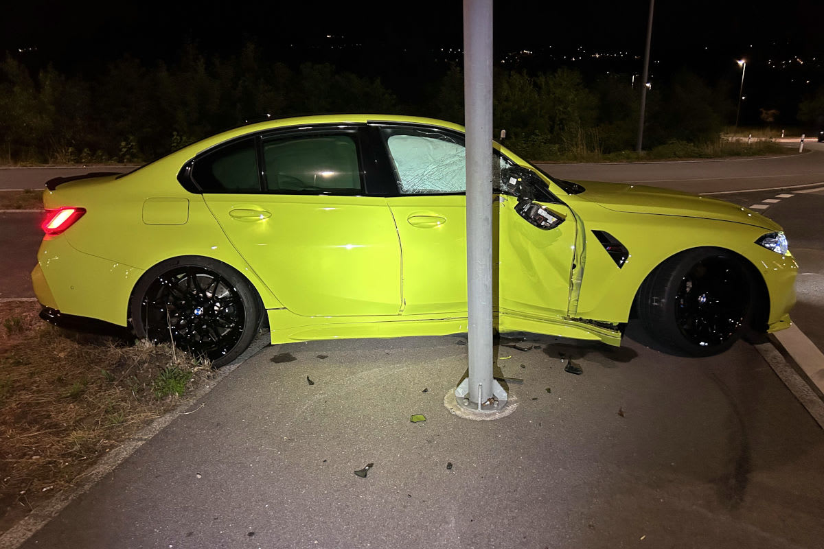 Bremgarten AG – BMW nach Unfall sichergestellt