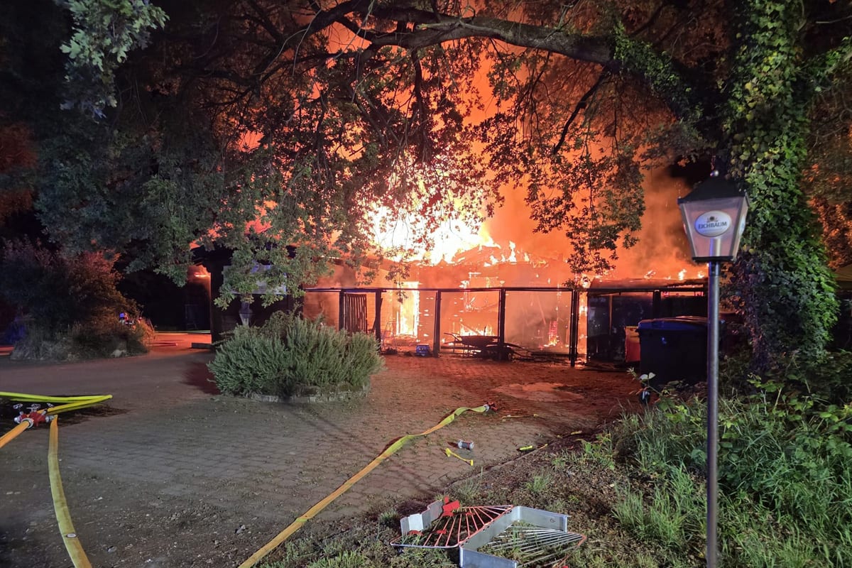 Speyer – Gaststätte bei Großbrand vollständig zerstört