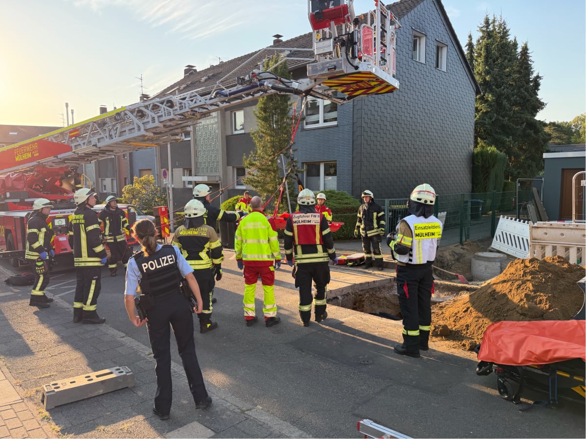 Mülheim an der Ruhr – Schwerer Arbeitsunfall auf Baustelle