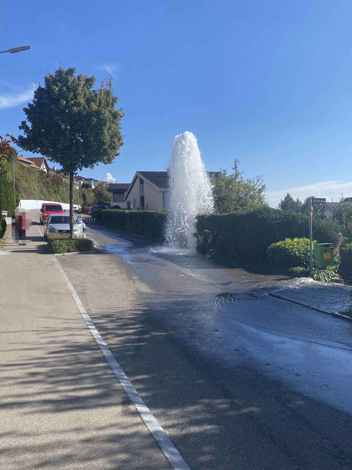 Wil SG – Unfall löst Wasserschaden an Häusern aus