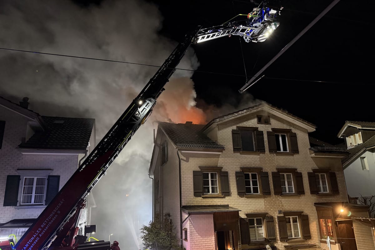 Herisau AR – Haus bei Brand zerstört